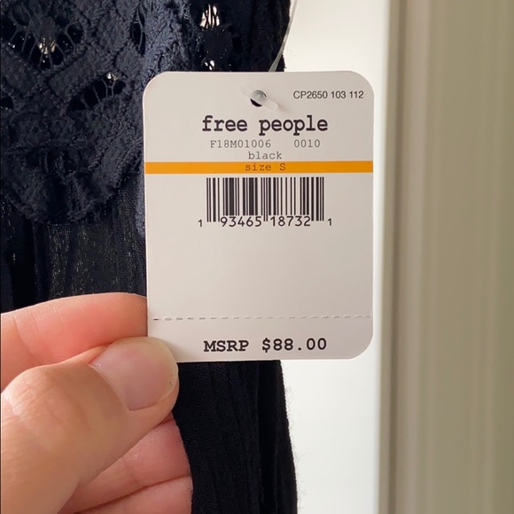 Free People Adella Slip in Black - Picture 5 of 8